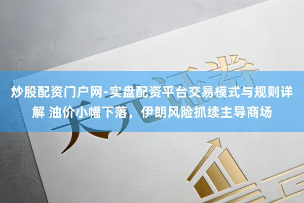 炒股配资门户网-实盘配资平台交易模式与规则详解 油价小幅下落，伊朗风险抓续主导商场